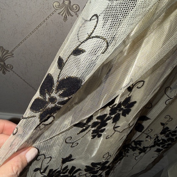 OC OLEG CASSINI VINTAGE INSPIRED TULLE SILK LINED DRESS SZ 8 - Picture 10 of 12